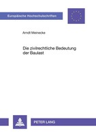 Die Zivilrechtliche Bedeutung Der Baulast Arndt Meinecke Taschenbuch Deutsch