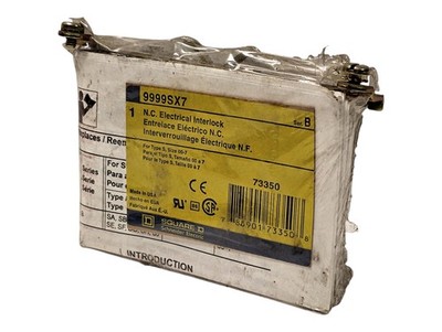 Square D 9999-SX-7 Series B 600 V AC Type S Size 00-7 1 NC Electrical Interlock