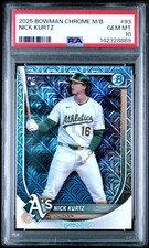 2025 Bowman Chrome Mega Box Nick Kurtz #93 PSA 10