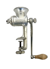 Vintage Universal No 2 Meat Grinder Food Chopper Cast Metal Table Clamp USA Made