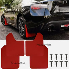 15 X 11.5 4 Pcs Red Rally Racing Flexible Mud Flaps Splash Guard For Toyota...