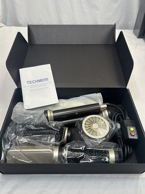 TECHMERI 6 in 1 Ionic Hair Styler and Dryer Brush with Auto Curler Nozzle