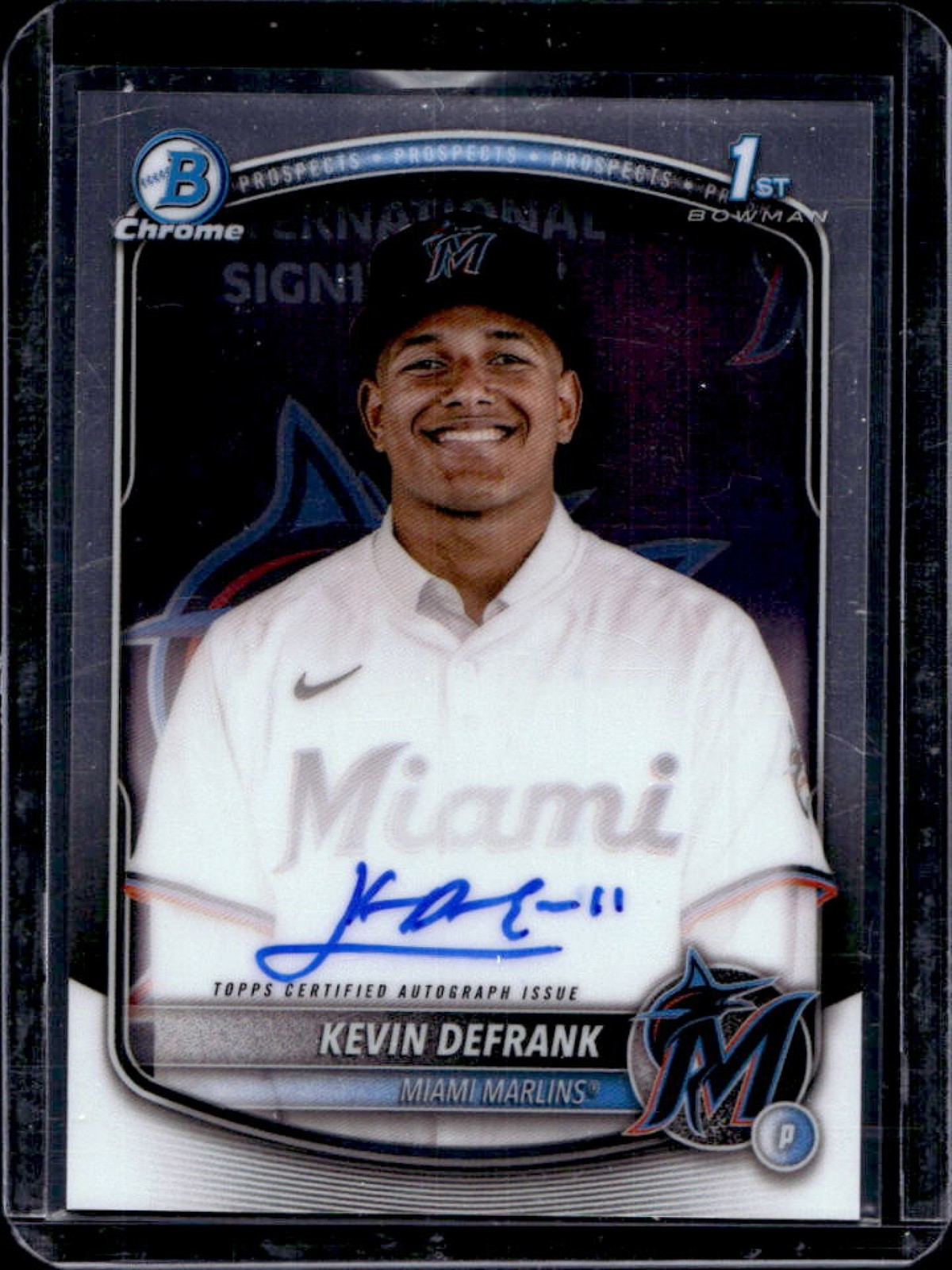 2025 Bowman Chrome Kevin Defrank Auto 1st #CPA-KD Marlins