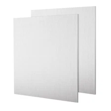 2 Pack 6061 T6 Aluminum Sheet Metal 6 x 6 x 0.236 (1/4) Inch Flat Plain Plate...