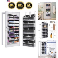 Heavy Duty Over The Door Organizer 5 Tiers, Extra Large Behind Door Storage o...