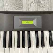 KORG X5 Music Synthesizer Black keyboard 61 Working w/Adapter