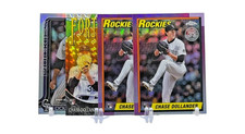 2025 Topps Chrome Update Series -Chase Dollander 4 Card Rookie Lot Rockies