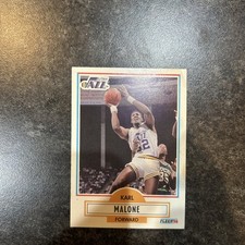 1990-91 Fleer Karl Malone hof Utah Jazz #188
