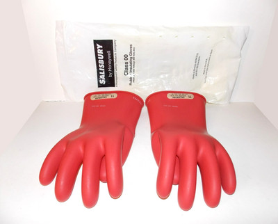 Honeywell Salisbury E0011R/11 Lineman Rubber Gloves Type I Class 00 Size 11 Red