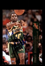 Signed Basketball Card Auto Nate McMillan 1994-95 SP #154 Seattle SuperSonics
