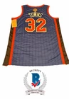 Karl Anthony Towns Signed New York Knicks Finals Basketball Jersey Beckett COA