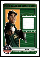 2023 Panini Stars & Stripes AIDEN CARELSE MATERIAL RELIC U18-AC