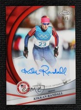 2026 Topps Chrome US Winter Olympic Team Red Refractor 1/5 Kikkan Randall Auto