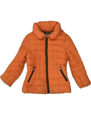 PATRIZIA PEPE Mädchen gefütterte Jacke mit Kapuze 5-6 Jahre Medium orange Nylon