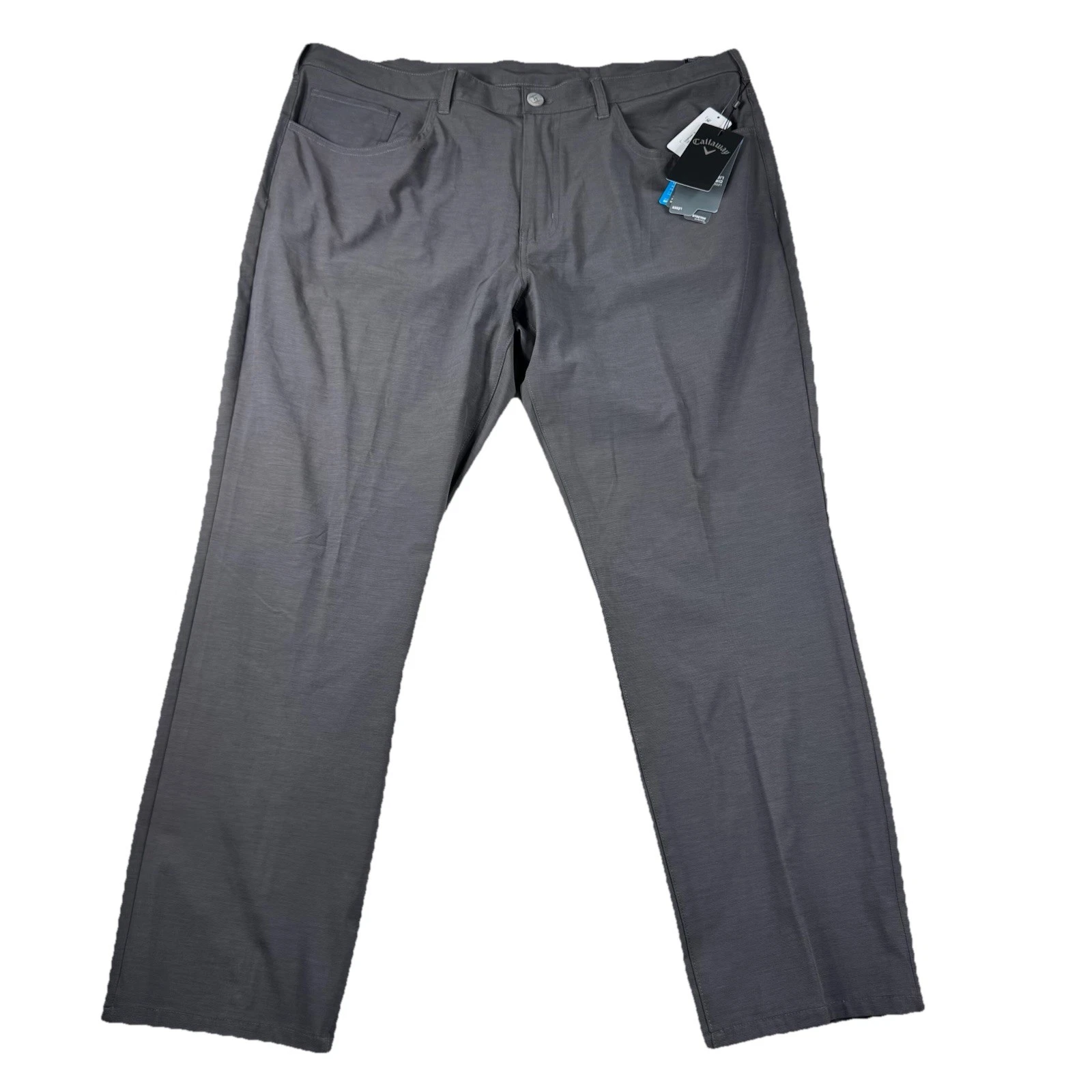 CALLAWAY Opti Dri Heather Dark Gray Performance Tech Golf Pants Men's 40x30 NWT