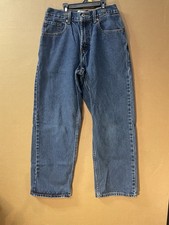 Levis 569 Jeans Student 27x28 Blue Denim Loose Straight Casual Jeans