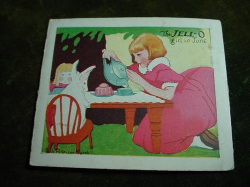 VINTAGE JELL-O FOLD-OUT RECIPE PAMPHLET BOX INSERT? JUNE