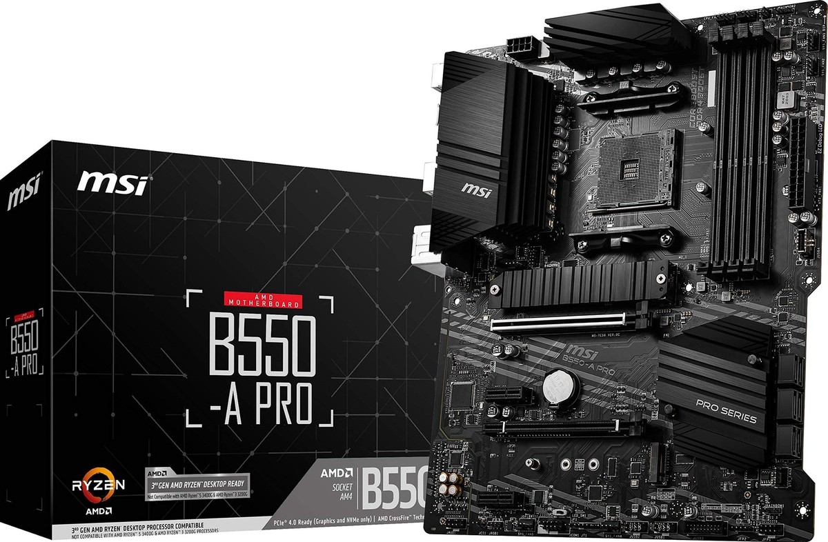 B550-A PRO ProSeries Motherboard (AMD Ryzen 5000, AM4, DDR4, PCIe