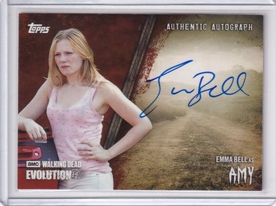 Topps  2017 Walking Dead Evolution Autograph  A-EB 25/99 Emma Bell as Amy Brown