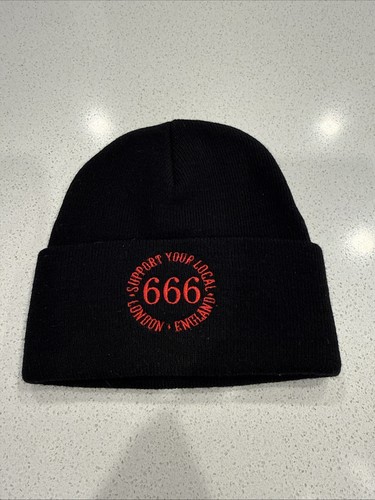 Support Your Local 666 London England Knit Beanie Hat