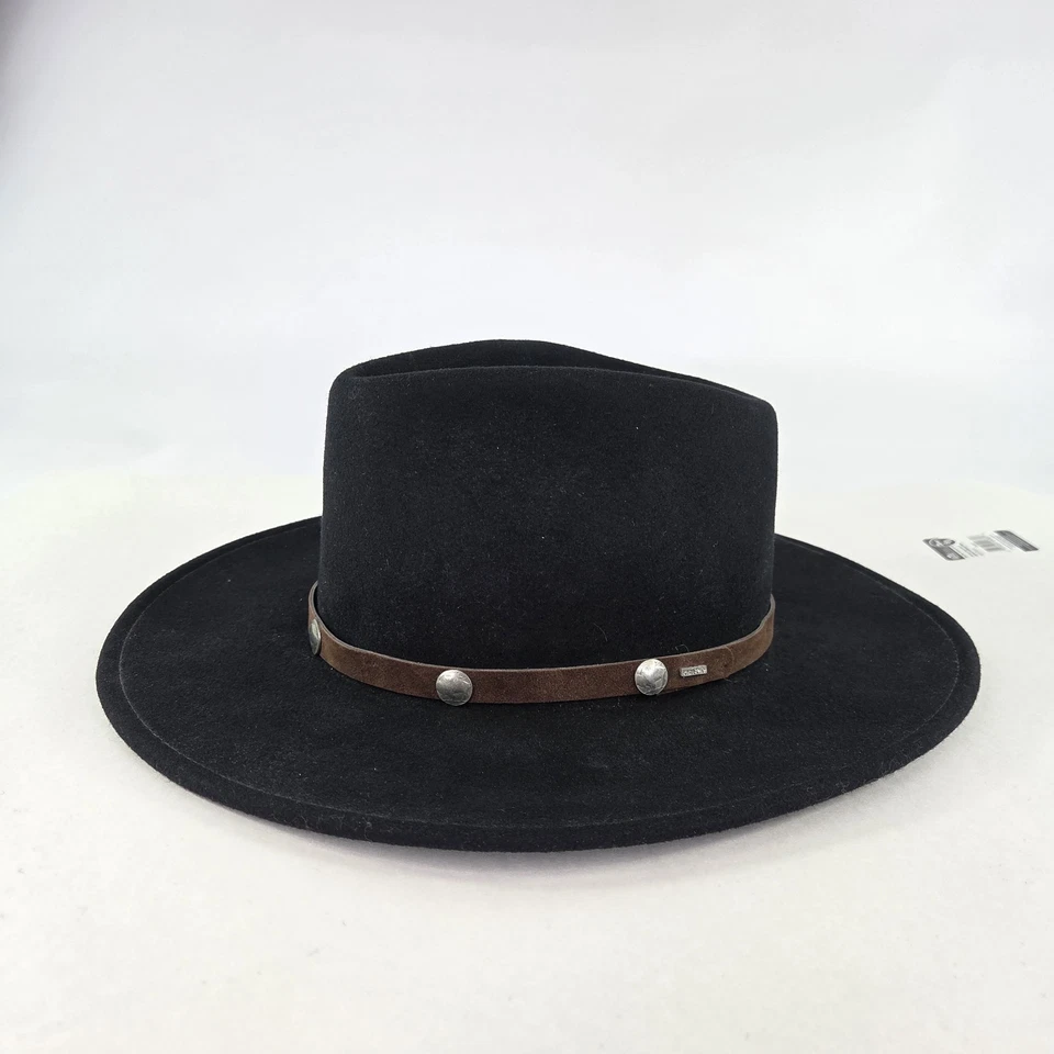 Sombrero de Vaquero Stetson Aplastable Repelente al Agua Talla L Negro Lana Fieltro Sombreros Occidentales Foto 2 de 4