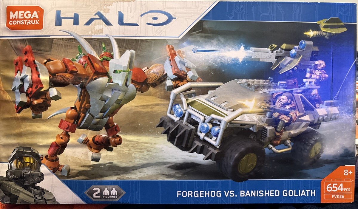 Mega Construx Halo Forgehog VS Banished Goliath 組み立てセット MEGA Halo Forgehog VS Banished Goliath - Set of 654pcs