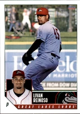 2024 Great Lakes Loons Choice 28 Livan Reinoso Paterson New Jersey Baseball Card