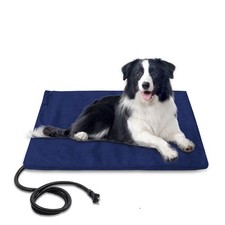 Pet Heating Pad with Chew Resistant Cord,Indoor Waterproof Heated Pet Mat wit...