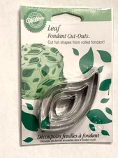 NEW Sealed-Wilton 3 Graduated Size Leaf Fondant Cut-Outs Model 417-437