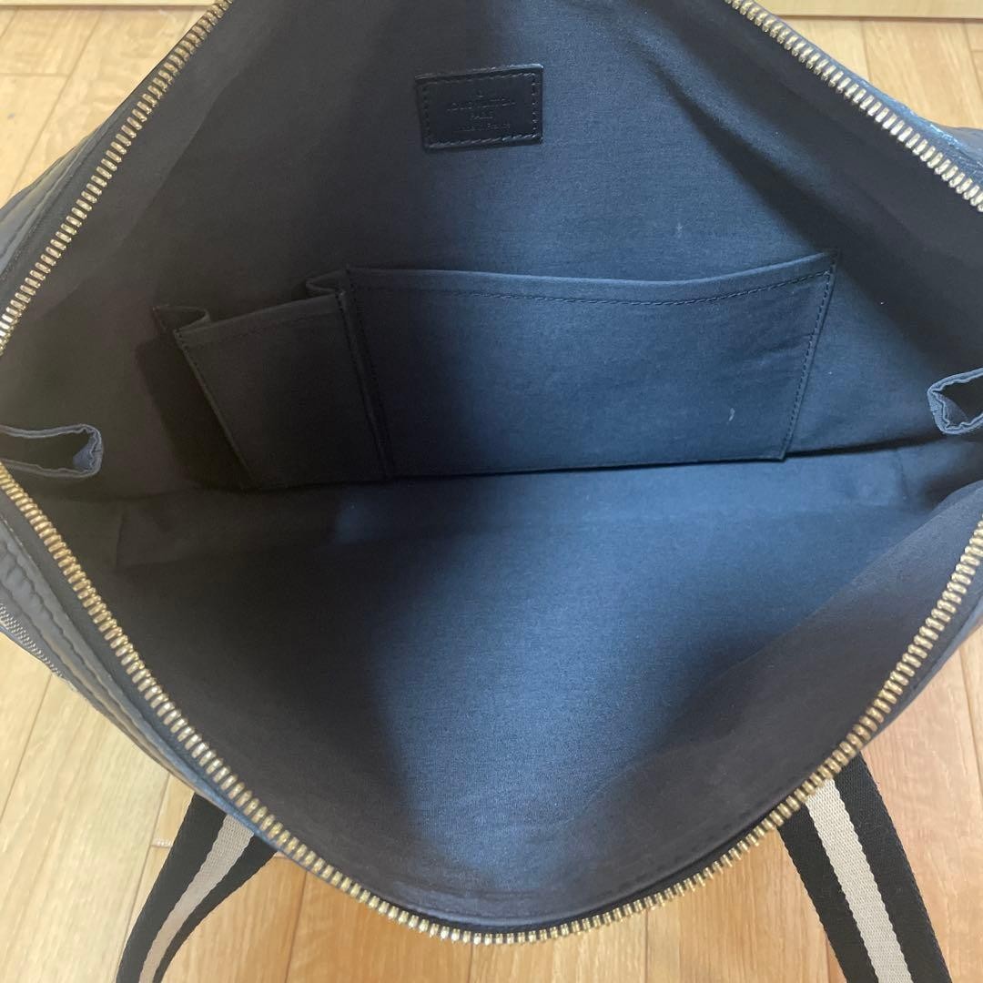 LOUIS VUITTON Handbag Durable Canvas Blue Noir Monogram good used rare image 4