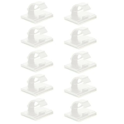 10 Stck. Kabelklemme selbstklebend Drahtclip Binder Datenleitung Gitarre Klavier Leitung Befestigung
