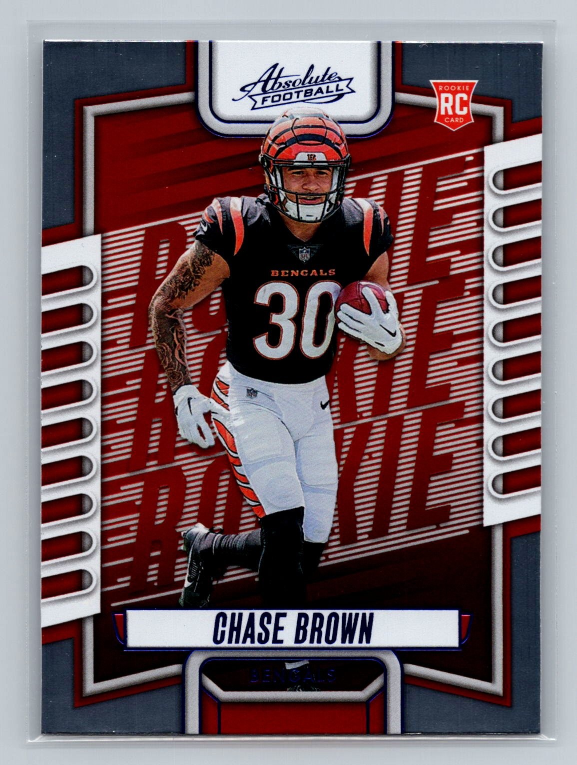 Chase Brown 2023 Panini Absolute #142 Rookie Cincinnati Bengals