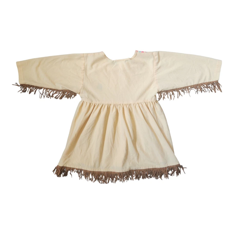 De Colección Disney Princesa Pocahontas Flecos Imitación Gamuza Vestido Disfraz Años 90 Niños Niñas Pequeño Foto 3 de 4