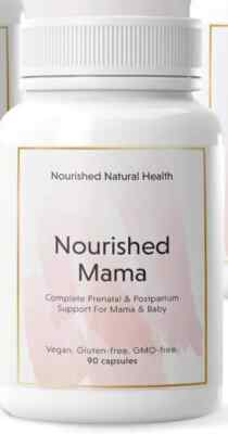 Nourished Mama Prenatal Multi Vitamin Vegan Multivitamin 90 Capsules NEW 03/2026