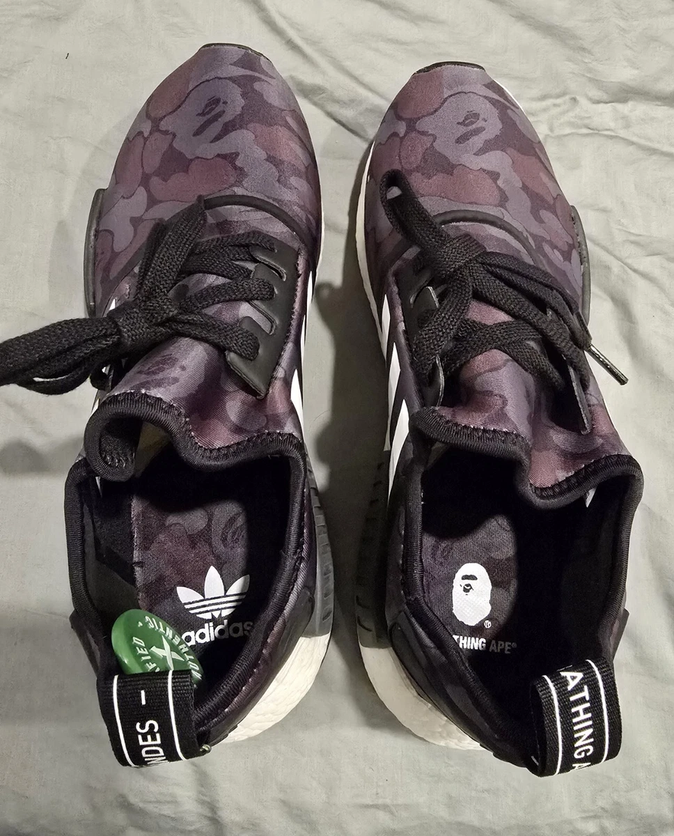 adidas gazelle silver green womens adidas NMD R1 Bape Olive Camo Pre-Owned