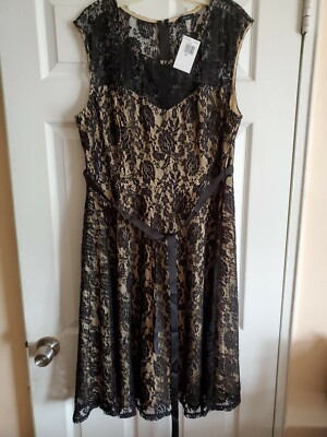 Soprano Plus Size 3X Dress BLACK LACE ON LINING STRETCHABLE NWT $120 | eBay Soprano Plus Size 3X Dress BLACK LACE ON LINING STRETCHABLE NWT $120 | eBay