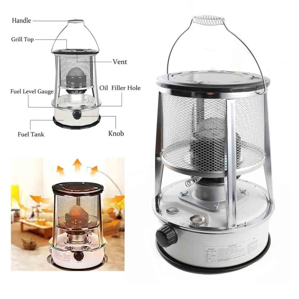 Portable 6L Hiking Kerosene Heating Stove 9000BTU/H Kerosene Convection  Heater | eBay