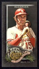 TIM McCARVER 2022 Topps Allen Ginter X Mini High Number SP Black Card #302 St.
