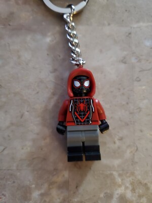 New Lego Minifigure Key Chain 843153: Miles Morales Spider-man