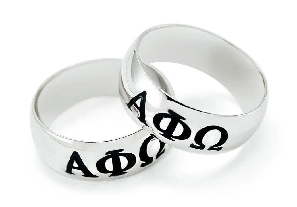 Alpha Phi Omega Sterling Silver Men s Ring Co Ed Service