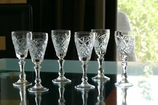 NEMAN  High Quality 24% Lead CRYSTAL shot glasses, Set of 6