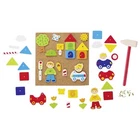 Goki Hammer Game City 52 Piece Hammer Game Wood 58556