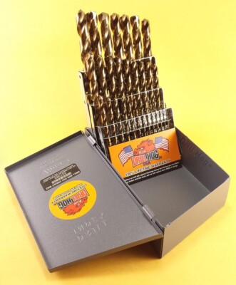 Drill Hog  29 Pc Cobalt M42 Drill Bit Set Index Drills 100% Lifetime Warranty