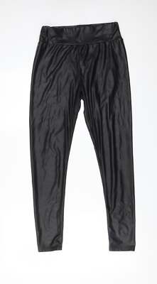 Shein Damenhose schwarz Polyester Jegging Größe S L27 in normal