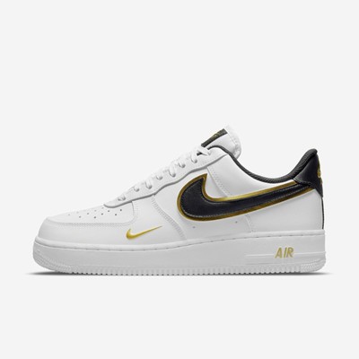 Nike Air Force 1 07 LV8 [DA8481-100] Men Casual Shoes White/Black-Metallic  Gold | eBay