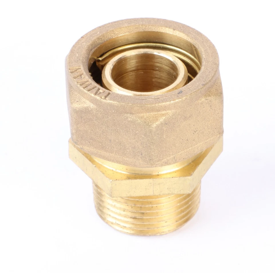 Brass Generic Straight Poly Tube Fitting, 1" Tube OD x 3/4" Male NPT - Image 2 of 3