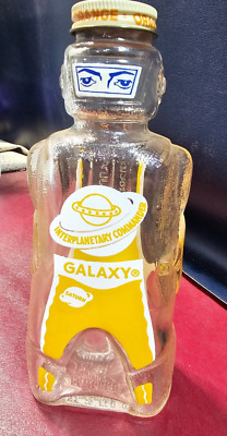 Galaxy Space Man ''Interplanetary Commander'' ORANGE syrup bottle & coin bank