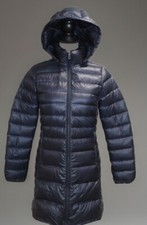 Duvetica Pure Goose Down Puffer Coat Jacket Hooded Padded Blue Women’s Size 38