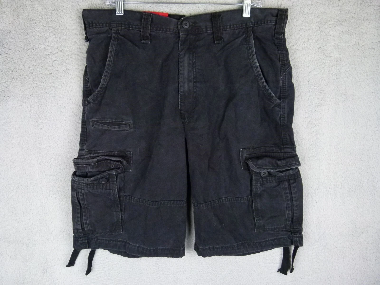 Jordan Craig pantaloncino cargo uomo 34x11 cotone nero