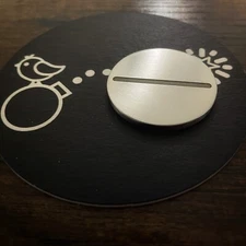 ALIGNMENT LINE 1.5" Stainless Steel Laser Engraved Golf Ball Marker!